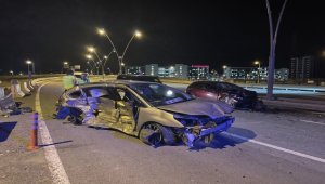 Kayseri'de iki otomobilin çarpıştığı kazada 1'i ağır 6 kişi yaralandı