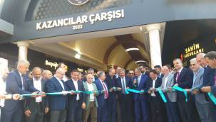Kazancılar Çarşısı yenilenmesine özel açılış programı düzenlendi