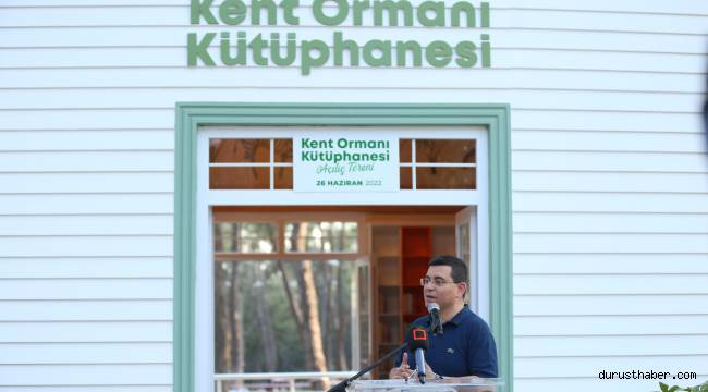 Kent ormanı kütüphanesi kapılarını açtı