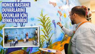 KOMEK Gönüllüleri Hastane Duvarlarını Çocuklar İçin Renklendirdi