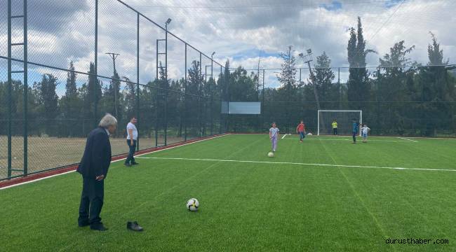 Köylerimize Spor Tesisleri Kazandırmaya Devam Ediyoruz