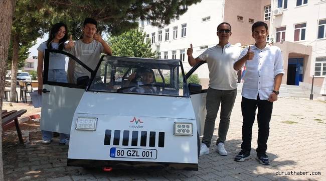 Lise öğrencileri 40 günde yaptıkları elektrikli arabayla TEKNOFEST yarışlarına katılacak