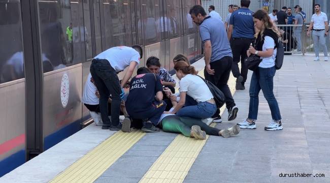 Marmaray'da dehşete düşüren olay: Kız arkadaşıyla tartışıp raylara atladı