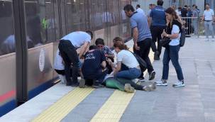 Marmaray'da dehşete düşüren olay: Kız arkadaşıyla tartışıp raylara atladı