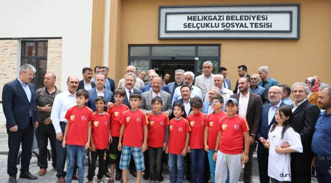 Melikgazi'de Selçuklu Pazaryeri ve Sosyal Tesisi’nin açılışı gerçekleşti