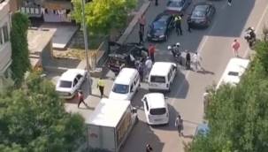 Polisin ‘dur’ ihtarına uymayan sürücü kaza yaptı 