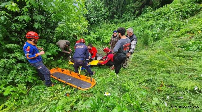 Rize'de yük taşımada kullanılan teleferikten düşen iki kadından biri öldü