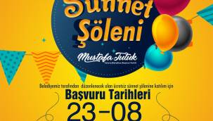 Sünnet Şöleni İçin Kayıtlar Başladı 