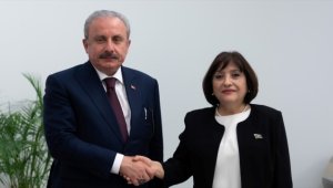 TBMM Başkanı Şentop, Azerbaycan Milli Meclis Başkanı Gafarova ile bir araya geldi