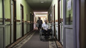 Ukrayna'daki Harkiv Sanatoryumu, savaşta evlerini kaybedenler için sığınağa dönüştü