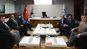 Vali Çiçek'ten Büyükkılıç'a çalışma ziyareti 