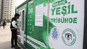 'Yeşil Tribün' ile 23 bin 215 şişe geri dönüşüme kazandırıldı