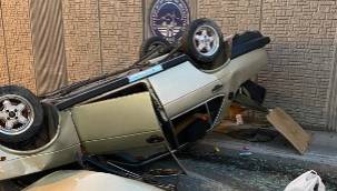 Zincirleme kazada, araca sıkışan bebeği itfaiye kurtardı