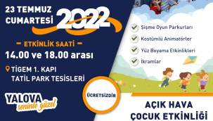 Açık hava çocuk etkinliği devam ediyor 