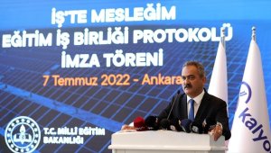 Bakan Özer: Tüm mesleki eğitim merkezlerimizde şu anda 560 bin öğrenci var