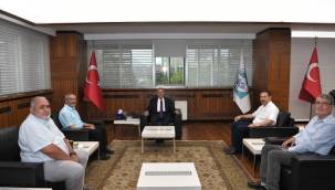 Başkan Büyükkılıç’a Hacılar Belediye Başkanı Özdoğan ve STK’lardan Ziyaret