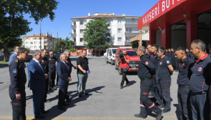 Başkan Büyükkılıç, Kahraman İtfaiye Erlerini Karşıladı
