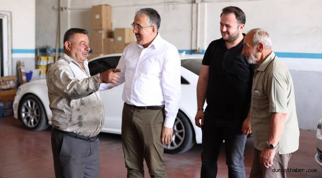 Başkan Savran Sanayi Esnafını Ziyaret Etti