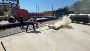 Büyükşehir İtfaiyesinden Ulaşımpark personeline eğitim