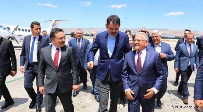 Çevre, Şehircilik ve İklim Değişikliği Bakanı Murat Kurum Kayseri'de