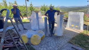 Çınarcık Belediyesinden huzurevi bahçesine spor aletleri 