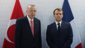Cumhurbaşkanı Erdoğan, Fransa Cumhurbaşkanı Macron ile telefonda görüştü