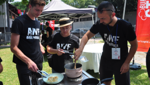 Dansçılar sahnede değil mutfakta yarıştı