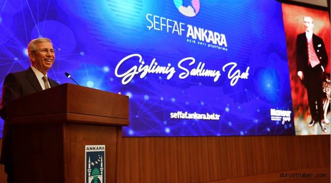 Dünyada ilk ve tek harita tabanlı açık veri paylaşımı ''şeffaf Ankara '' başladı