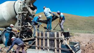 Erzurum Sakalıkesik ovası sulamasında çalışmalar devam ediyor