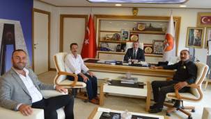 Havza Muhtarları Derneği Başkanı Şahin’den Havza Belediye Başkan Özdemir’e ziyaret