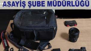 Kayseri'de 100 bin lira değerinde fotoğraf makinesi çalınması olayında 2 gözaltı 