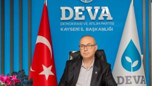 DEVA Partisi İl Başkanı Özkaya, 