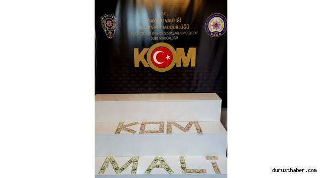 Kayseri'de Sahte para operasyonunda 2 kişiye gözaltı