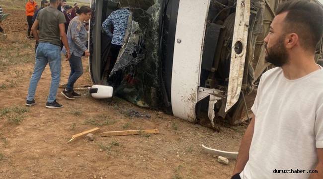 Kayseri'de Yolcu otobüsü şarampole yuvarlandı: 6 yaralı