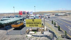 Kocasinan'da 12 mahallede kurban kesim yeri ve satış noktası oluşturuldu