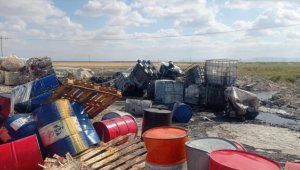 Konya'da kimyasal atıkları araziye bırakan şüphelilere 38,5 milyon lira ceza kesildi 