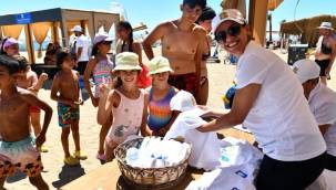 Mavi Bayraklı plajlarda çocuklara çevre eğitimi