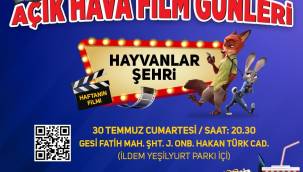 Melikgazi belediyesi sinema severleri açık havada buluşturacak