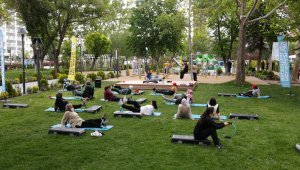 Melikgazi Belediyesinin güne sporla başlama etkinliği devam ediyor 