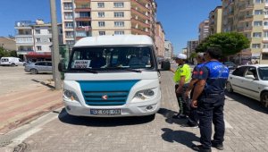 Seydişehir'de dolmuşlar denetlendi