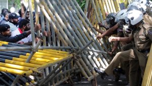 Sri Lanka'da protestocular devlet başkanlığı yerleşkesine girdi