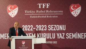 TFF Başkanı Büyükekşi: VAR ve saha hakemlerini ayırma kararı aldık