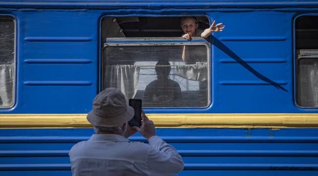 Ukrayna'da Donetsk bölgesindeki insanların tahliye noktası: Pokrovsk Tren İstasyonu