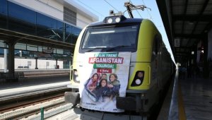 Afganistan'a yardım malzemesi taşıyan 'İyilik Treni'nin altıncısı yola çıktı