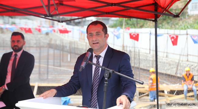 Akçaabat katlı otopark ve pazar yeri inşaatının temel atma töreni yapıldı