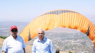 Ali Dağı'nda yamaç paraşütü heyecanı başladı 