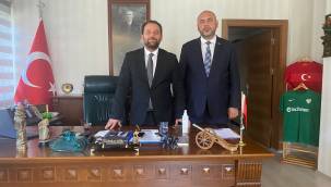 Başkan Bekir Aydın Bursa İl Milli Eğitim Müdürü Serkan Gür’ü Ziyaret Etti.