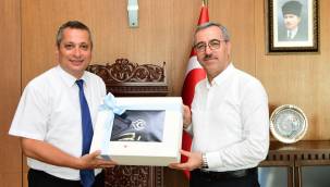 Başkan Güngör Kaymakam Okatan’ı Ağırladı