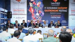 Başkan Şahin GASTROANTEP için basın mensuplarıyla bir araya geldi