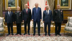 Cumhurbaşkanı Erdoğan, İçişleri Bakanı Soylu ve beraberindeki heyeti kabul etti